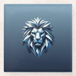 ライオンの頭の形状 ガラスコースター