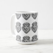 ライオンの頭マグカップ コーヒーマグカップ (正面左)