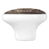 ライオンの頭部 セラミックノブ (側面)