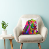 ライオンの頭（幾何学的なパターン） クッション (椅子)