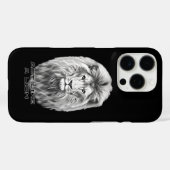 ライオンの頭 Case-Mate iPhoneケース (裏面 (横))