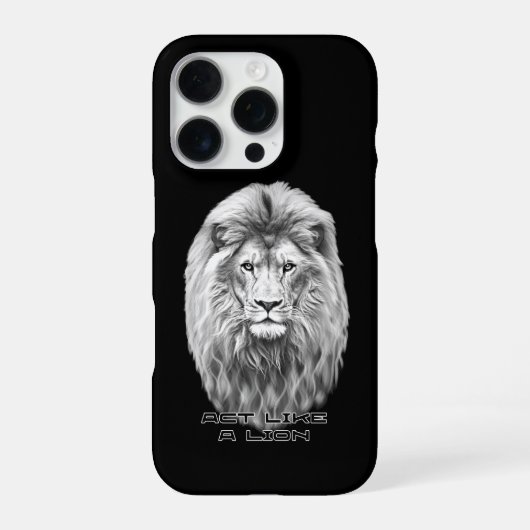 ライオンの頭 iPhoneケース (裏面)