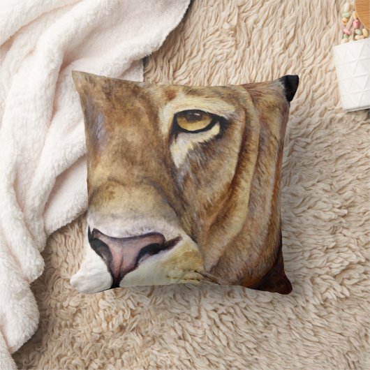 ライオンの顔の芸術の装飾用クッション クッション (ブランケット)