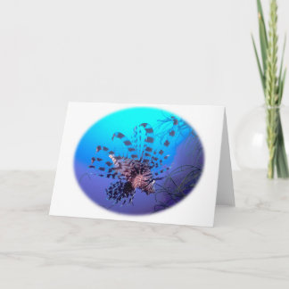 ライオンの魚の挨拶状 カード