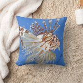 ライオンの魚の枕 クッション (ブランケット)