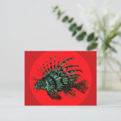 ライオンの魚はがき ポストカード (スタンド正面)