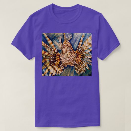 ライオンの魚3 Tシャツ (デザイン正面)