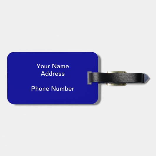 ライオンの魚 ラゲッジタグ (裏面横)