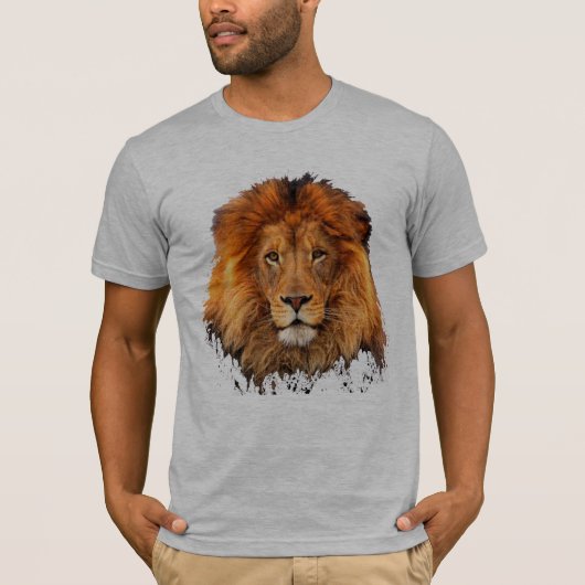 ライオンのTシャツデザインcecil the lionの記憶 Tシャツ (正面)