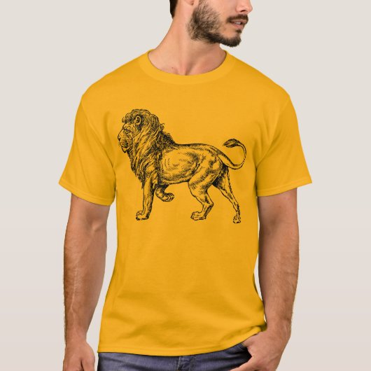 ライオンのTシャツ Tシャツ (正面)
