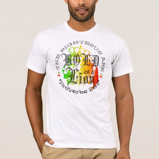 ライオンはっきりしたとして Tシャツ (正面)