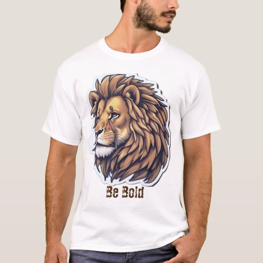 ライオンはっきりしたのように思える Tシャツ (正面)