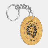 ライオンはっきりしたの鎖として キーホルダー (正面左)