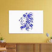 ライオンはジャングルの王、ライオンの恋人の贈り物、ライオン キャンバスプリント (インサイチュ (リビング))