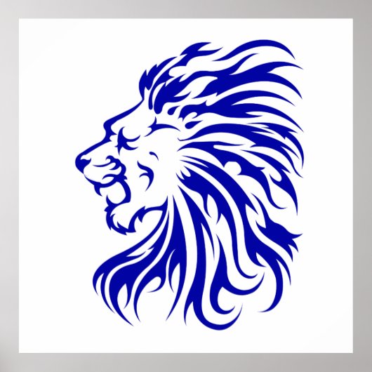 ライオンはジャングルの王、ライオンの恋人の贈り物、ライオン ポスター (正面)