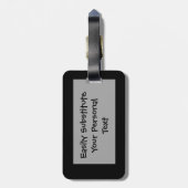 ライオンはパーソナライズな簡単ID食べます ラゲッジタグ (裏面縦)