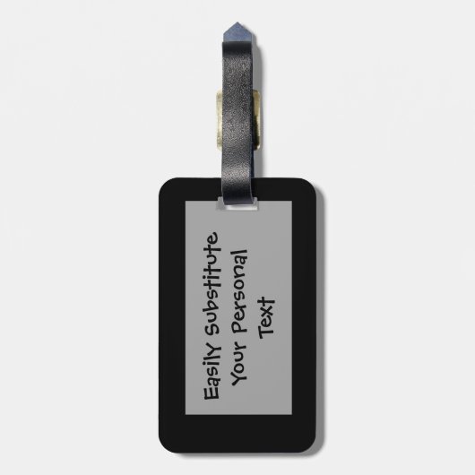 ライオンはパーソナライズな簡単ID食べます ラゲッジタグ (裏面縦)