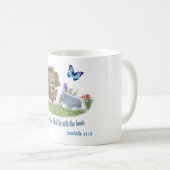 ライオンは仔ヒツジと一緒に寝る コーヒーマグカップ (正面右)