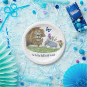 ライオンは仔ヒツジと一緒に寝る ペーパープレート (パーティー)