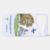 ライオンは仔ヒツジと一緒に寝る Case-Mate iPhoneケース (裏面 (横))