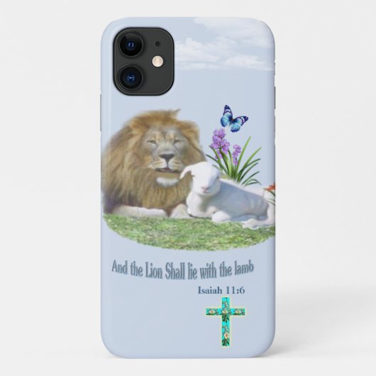 ライオンは仔ヒツジと一緒に寝る Case-Mate iPhoneケース (裏面)