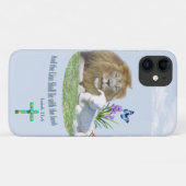 ライオンは仔ヒツジと一緒に寝る Case-Mate iPhoneケース (裏面(横))