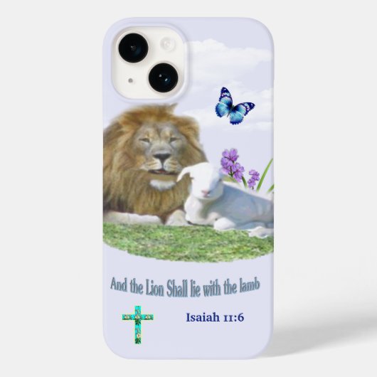 ライオンは仔ヒツジと一緒に寝る Case-Mate iPhoneケース (裏面)