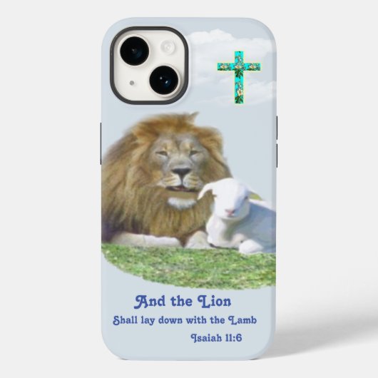 ライオンは仔ヒツジと一緒に寝る Case-Mate iPhoneケース (裏面)