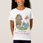 ライオンは仔ヒツジと一緒に寝る Tシャツ (正面)