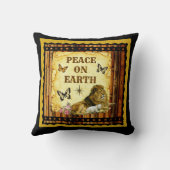 ライオンは子ヒツジと置きます クッション (裏面)