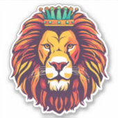 ライオンは王の防水 シール (正面)