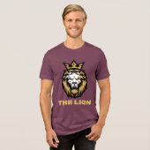 ライオンは王様 トライブレンドTシャツ (正面全面)
