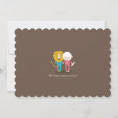 ライオンまたはラムジェンダーリビール招待状 招待状 (裏面)