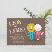 ライオンまたはラムジェンダーリビール招待状 招待状 (スタンド正面)