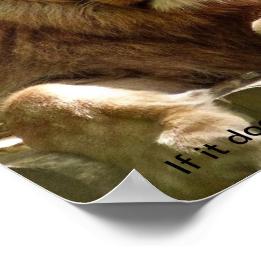 ライオンやる気を起こさせる引用文ポスター ポスター (角)