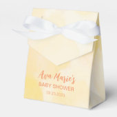 ライオンをテーマにした赤ちゃんシャワー フェイバーボックス (正面サイド)