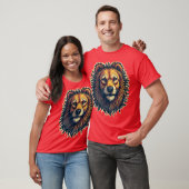 ライオンを強調するTシャツデザイン Tシャツ (ユニセックス)