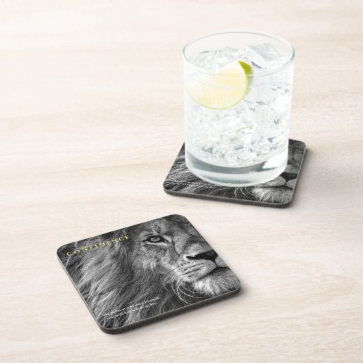 ライオンアイ自信引用文 感動的 コースター (右側)