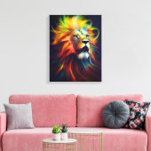 ライオンアニマルディスカバリーアドベンチャー自然惑星 キャンバスプリント (インサイチュ (リビング))