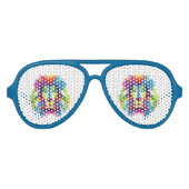 ライオンアビカラフルエーターパーティーシェード アビエーターサングラス (正面)