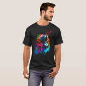 ライオンアフリポップ・アートのカ美術 Tシャツ (正面フル)