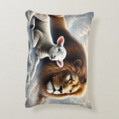 ライオンアンドラムアクセント装飾用クッション アクセントクッション (裏面(縦))