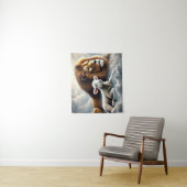 ライオンアンドラムアートタペストリー タペストリー (インサイチュ)