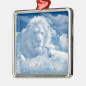 ライオンアンドラムオーナメント メタルオーナメント (左)