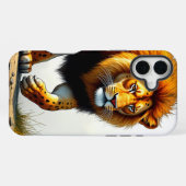 ライオンアートフォンケース iPhoneケース (裏面横)