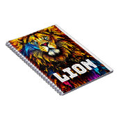 ライオンアート芸術的カラースプラッシュ ノートブック (右側)