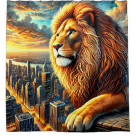 ライオンアート シャワーカーテン