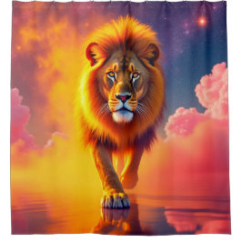 ライオンアート シャワーカーテン