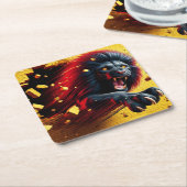 ライオンアート スクエアペーパーコースター (アングル)