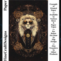 ライオンアールヌーボー金ゴールドフィリグリーCM5スクラップブック紙